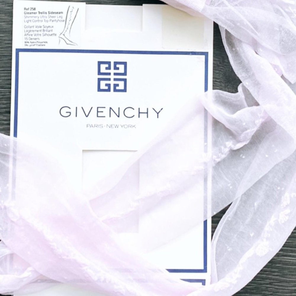 Vintage Givenchy‎ Sheer Tights Pink Deadstock NWT Coquette Balletcore Sz S